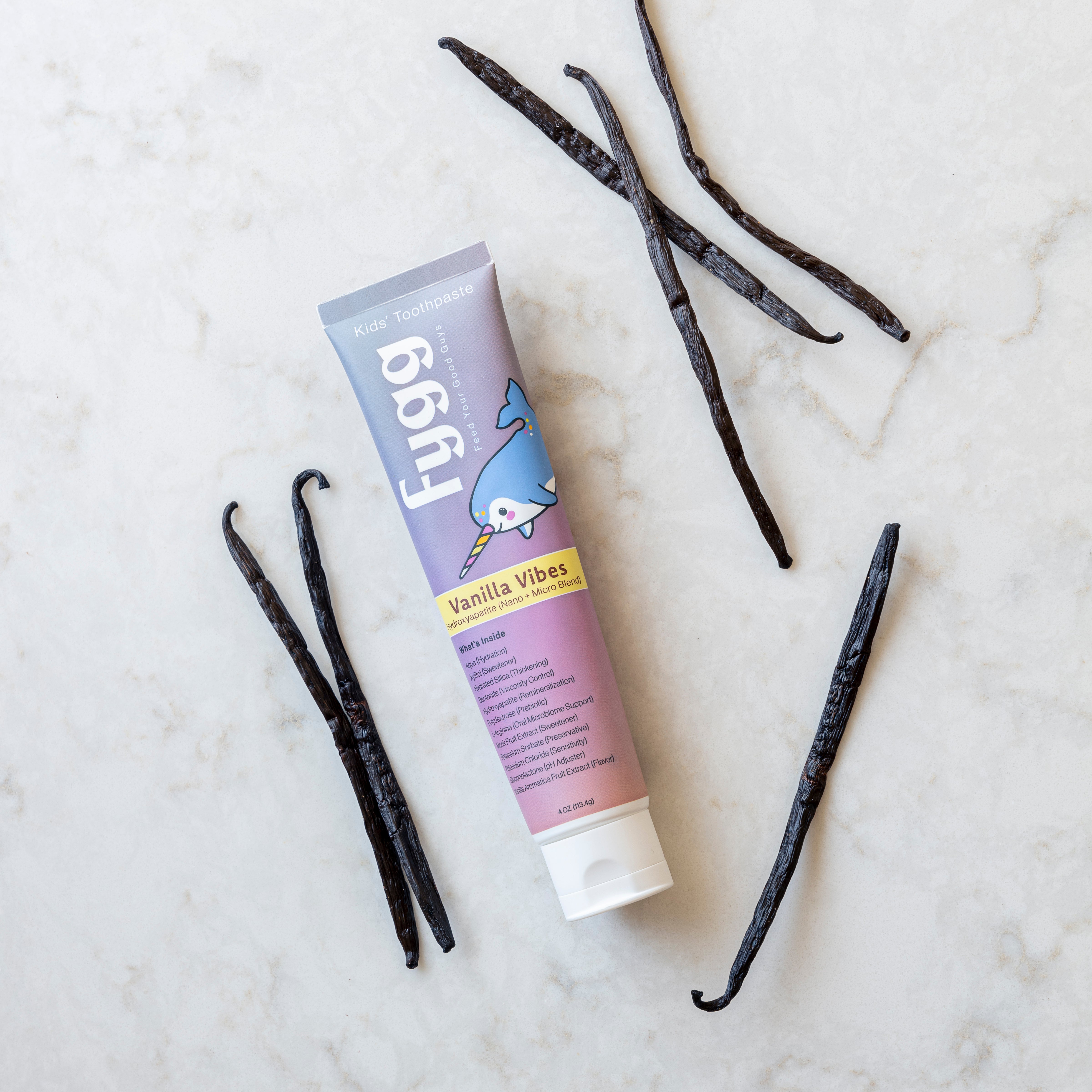 Vg Toothpaste Vanilla Vibes Nano-Hydroxyapatite Kids Toothpaste - Fygg
