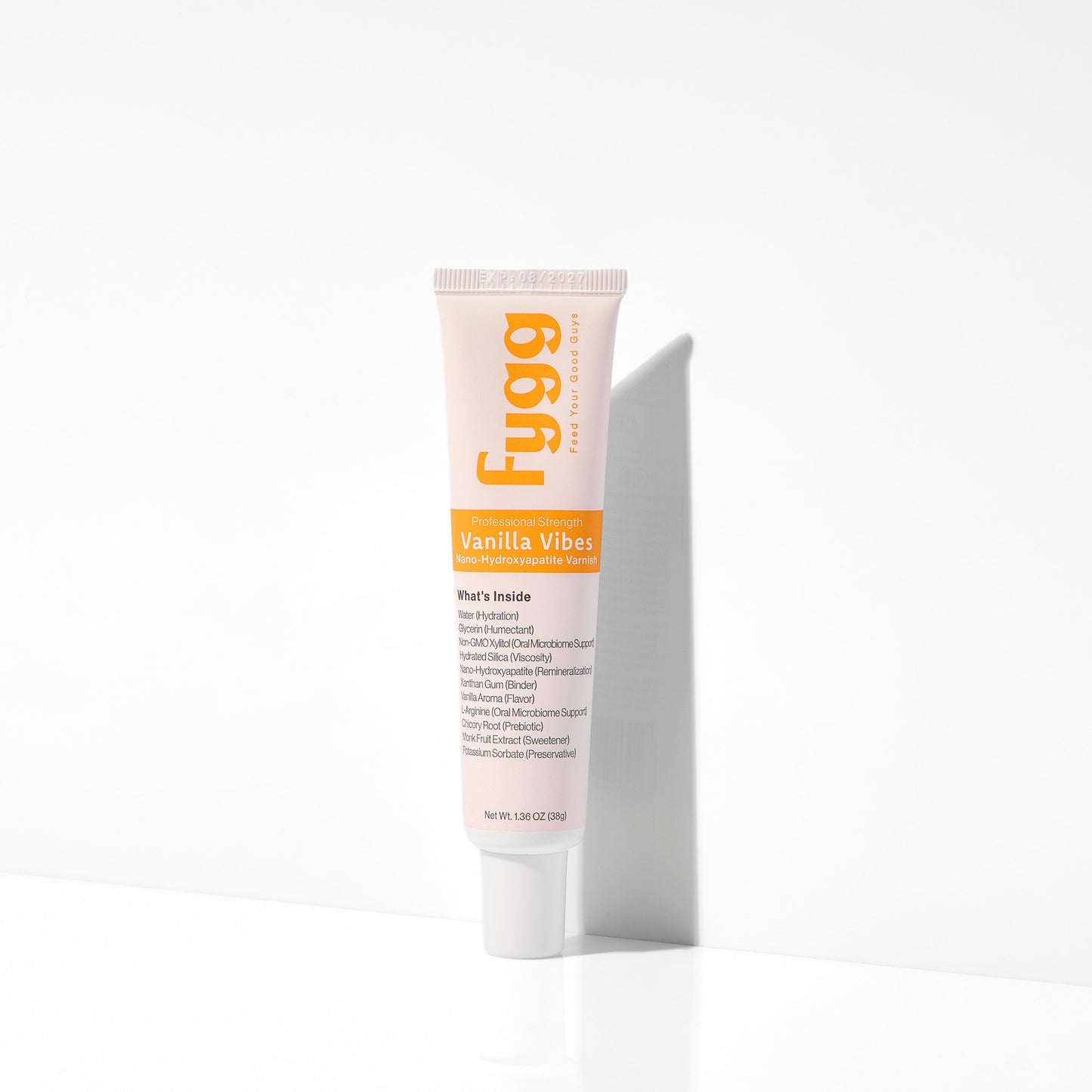 
                  
                    A single tube of Fygg Vanilla Vibe vanilla extract on a clean white background with a soft shadow.
                  
                